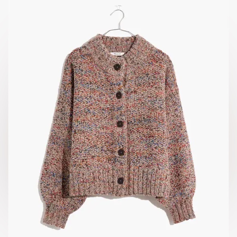 Madewell Sadler Cardigan Sweater Merino Wool-Blend Size S - Picture 7 of 12